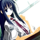 Takashima Zakuro deep in thought.